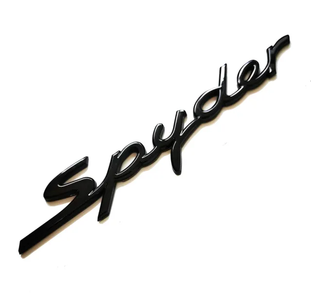 Letter Badge "Spyder" Rear Emblem In Gloss Black For Boxster