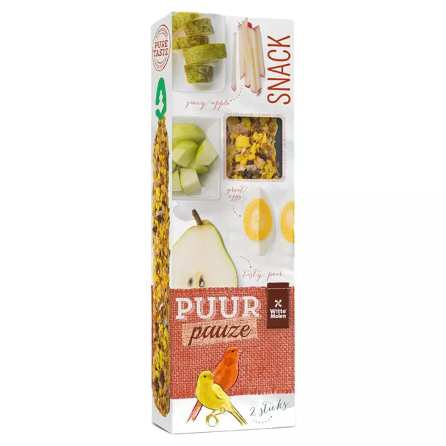 Witte Molen Puur Pauze Sticks Islas Canarias Manzana & Bombilla 60G, Nuevo