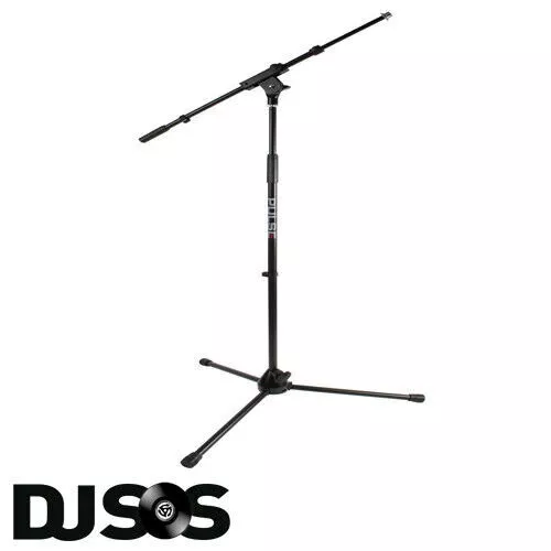 Pulse PLS00040 Heavy Duty Metal Microphone Mic Stand Extendable Adjustable Boom