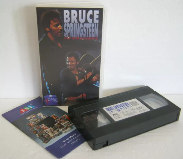 BRUCE SPRINGSTEEN In Concert / MTV Unplugged (1992) VHS SMV Enterprises 49162 2