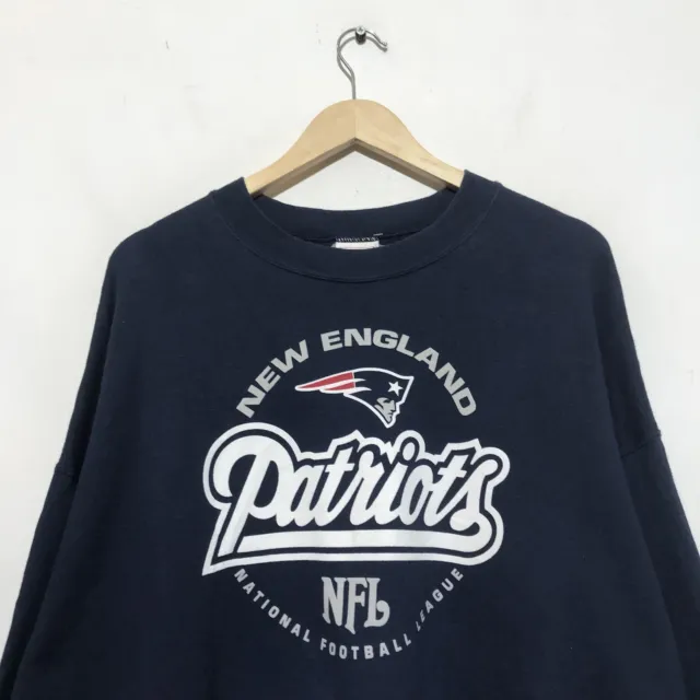 Vintage 00s Navy New England Patriots NFL Sweatshirt - XXL