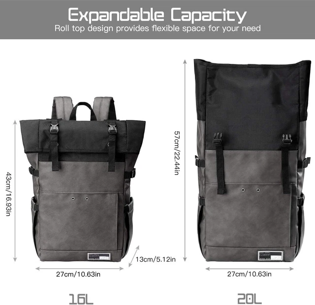Sevego Sac à Dos Imperméable 39.6cm Sac Ordinateur Portable Voyage Randonnée