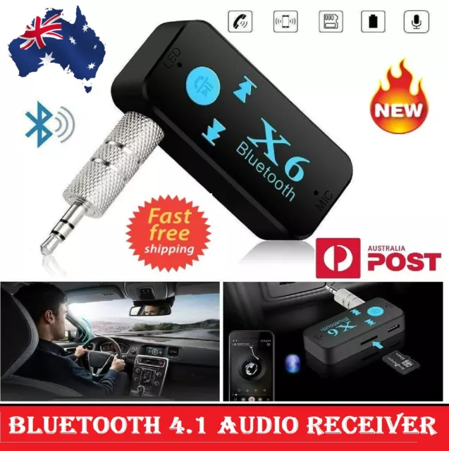 Wireless Bluetooth 3.5mm AUX Transmitter Audio Music Receiver Home Car Adapter