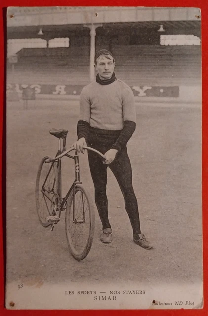 Carte Postale Ancienne Cycliste 1903 - Cyclisme, Vélo En équilibre - Décorée