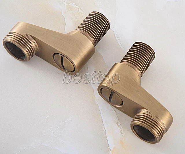 Antique Brass Claw Foot Bathtub Faucet Adjustable Swing Arms sba181