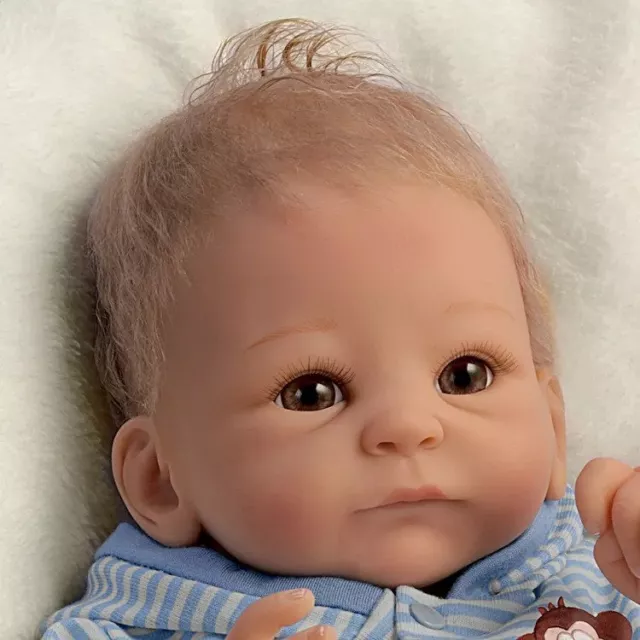 The Ashton-Drake Galleries Benjamin So Truly Real Lifelike Baby Boy Doll 17 inch 2