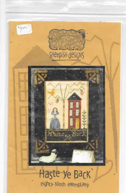 Haste ye Back Cross Stitch Pattern by Sheepish Designs 2001 Haste ye Back Cross Stitch Pattern by Sheepish Designs 2001