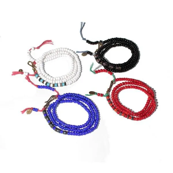 EVANGELION Hemp Cord & Beads Bracelet/Necklace Radio Eva x VIVIFY from Japan New