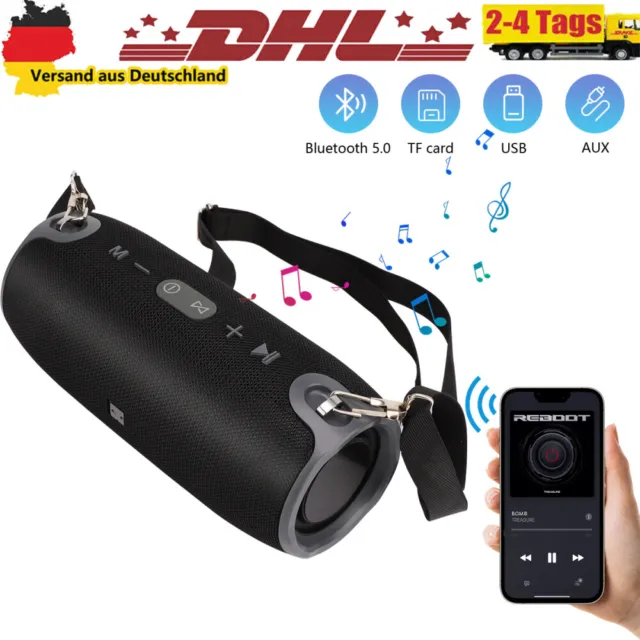 40 W Tragbarer Wireless Bluetooth Lautsprecher Wasserdicht Stereo Bass laut USB