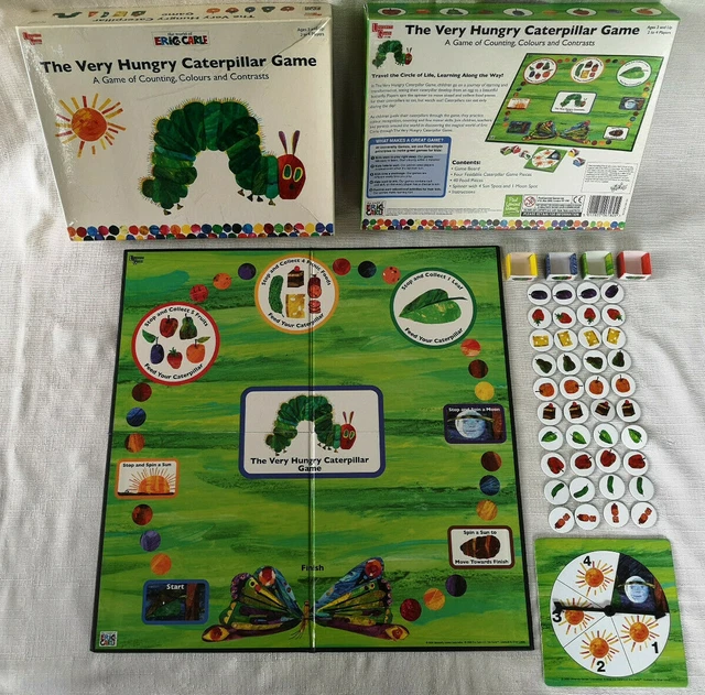 ERIC CARLE THE Very Hungry Caterpillar BOOK & BOARD GAME kids classic ...