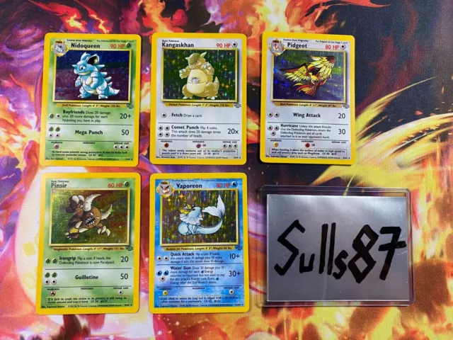 Pokemon Jungle Holo Lot (x5) Vintage Wizards of the Coast Holo Rare Cards