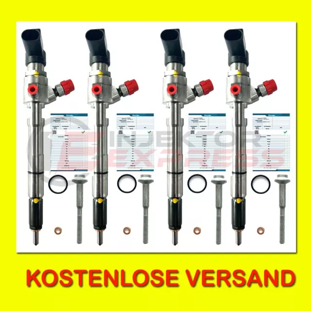 03L130277B 4 x Einspritzdüse VW Siemens CAYA 1,6 TDI Continental VDO 03L130277S