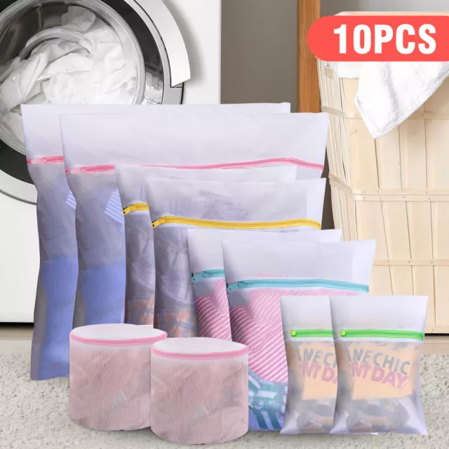 Mesh Laundry Bag Delicates 10PCS Suit for Sorting Washing Clothes Sock Wash Pack