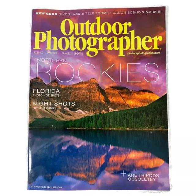 Outdoor Photographer Magazine March 2020 Northern Rockies Florida Photo Hot Spot