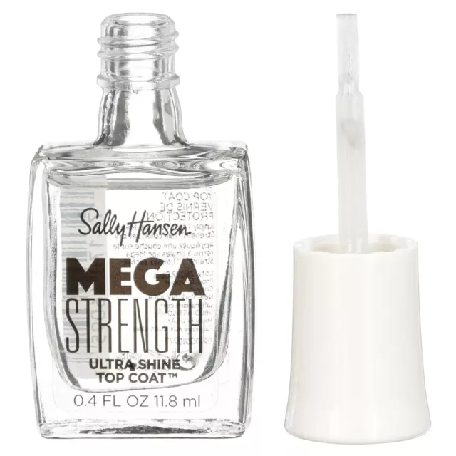 New SALLY HANSEN Mega Strength Nail Polish Ultra Shine Clear 118ML  -TOP COAT