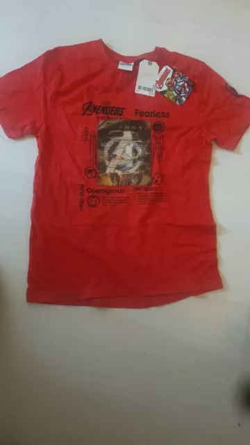 Boys Red Avengers/Marvel Superhero iron man Holigraphic Tshirt,Next,4yrs,bnwt