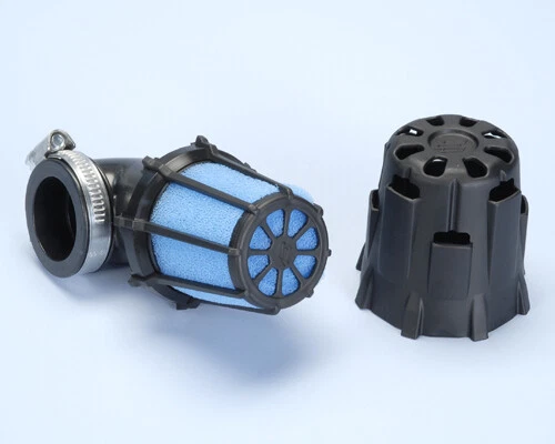 Filtro Aria Diritto Polini 203.0080 Per Carburatore PHBG/Mikuni Da 32mm, Per Scooter E Moto, Colore Nero