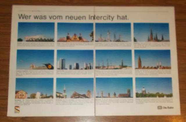 Seltene Werbung DEUTSCHE BAHN - Wer was vom neuen InterCity hat 1985