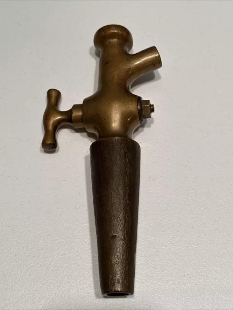 Np Railroad F. Baud Sf Solid Brass Wood Wine Beer Barrel Spigot Bung Hole Tap