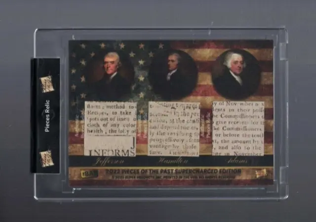 2022 Pieces Of The Past Supercharged Edition 6 Way Presidents Authentic Relics