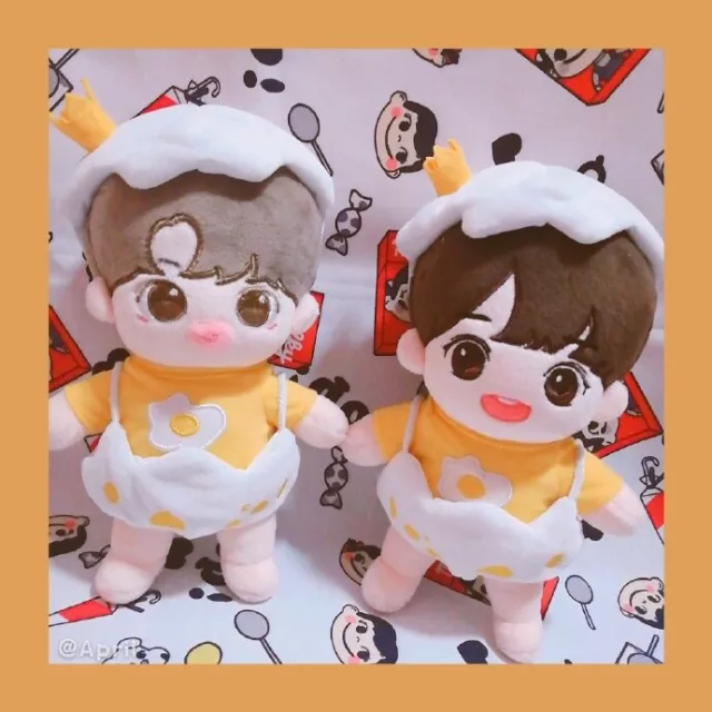 Doll's Clothes Egg Outfits for KPOP MONSTA X EXO GOT7 Idol 20cm Plush【no doll】