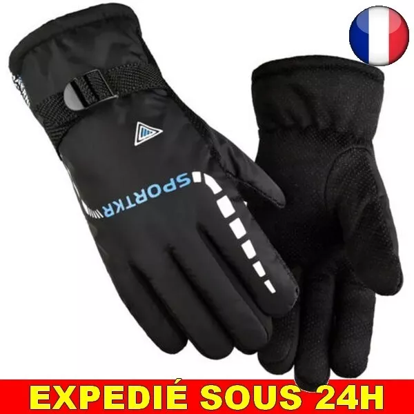 ✅ Gants Coupe Vent Imperméable Thermique Homme Femme Écran Tactile Hiver Froid