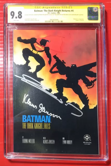 Batman The Dark Knight Returns 4 CGC 9.8 SS X2 1st print Miller Janson Superman