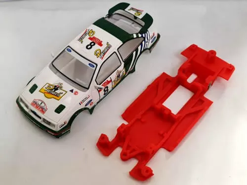 Chasis Ford Sierra Lineal compatible Scalextric coche no incluido Mustang Slot