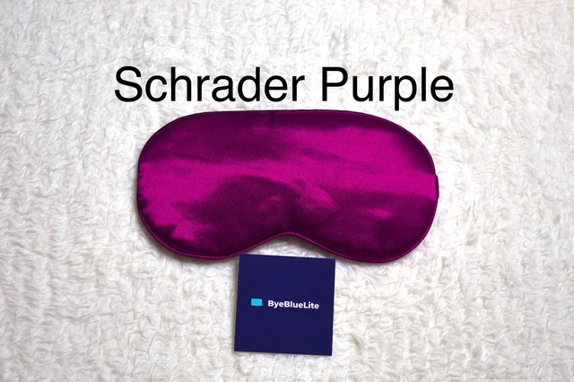 Máscara para dormir seda color púrpura Schrader de ByeBlueLite