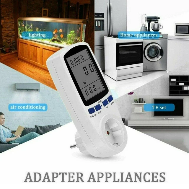 EU WALL SOCKET Energy Monitor Power Electricity Wattmeter 2022