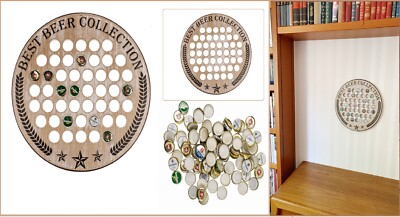 TAPPI a corona birra da collezione collection Sammelvitrine legno aperto per 48 TAPPI A CORONA 