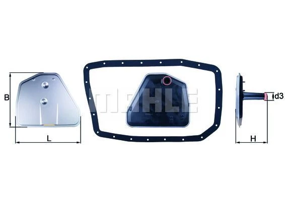 KNECHT MAHLE FILTRO OLIO CAMBIO AUTOMATICO CON GUARNIZIONE adatto per BMW 7X3 X5 |