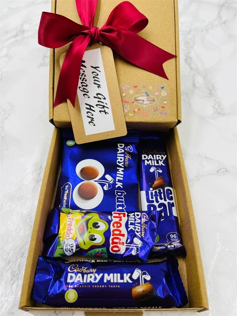 CADBURY MILK CHOCOLATE Mini Sweet Hamper Fathers Day Gift Box Birthday ...