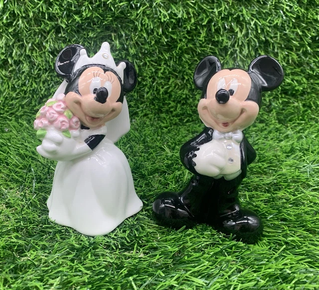 WALT DISNEY WORLD Mickey and Minnie Mouse Wedding Salt And Pepper