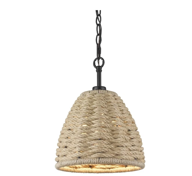 Golden Lighting - One Light Mini Pendant - Hathaway - 1073-M1L BLK