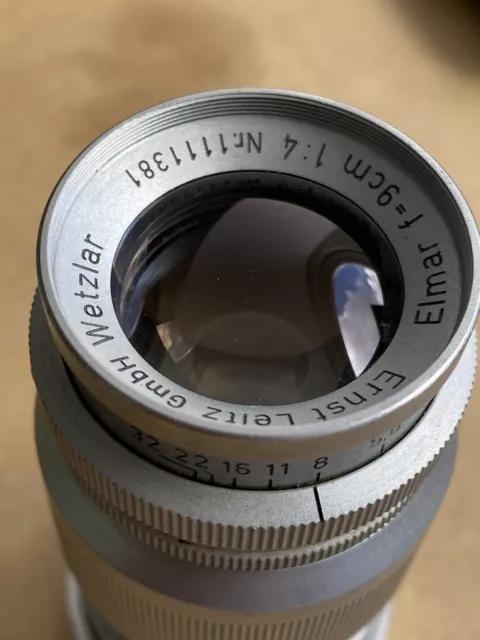 Leica Leitz Elmar 90mm F4 LTM M39 L39 Screwmount 2