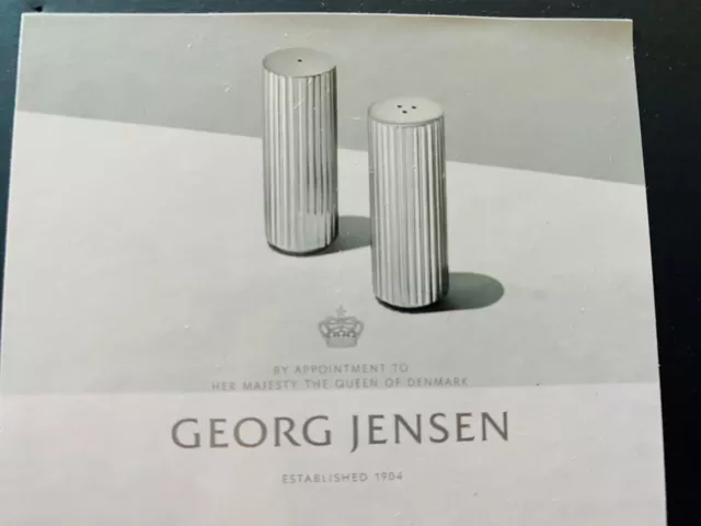 Georg Jensen Bernadotte Salt & Pepper Shakers - BRAND NEW