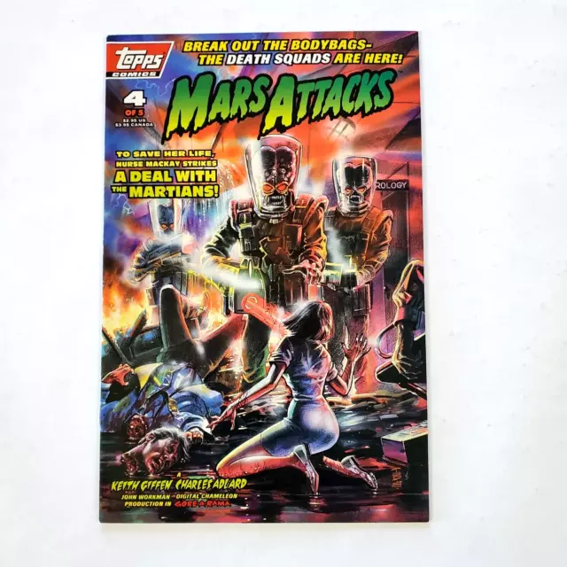 Mars Attacks #4 Flip Book Topps Comics May 1994 Volume 2 Keith Giffen