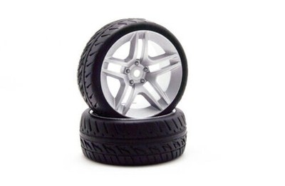 Carson PROFILO RUOTA "M-TECH" Argento Scala 1:10 26mm Per Reely 