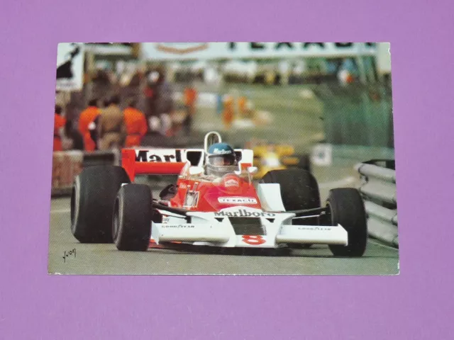 CARTE POSTALE CPA PATRICK TAMBAY MARLBORO McLAREN PILOTE F1 AUTO 1979 MONACO