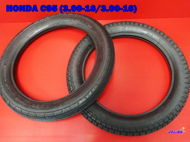 Fit HONDA BENLY C92 C95 CA92 CA95 FRONT + REAR TIRE SET