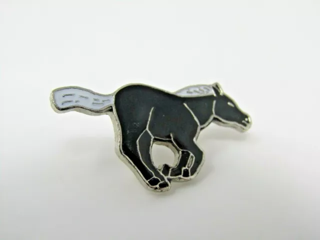 Black Horse Running Pin Vintage Collectible