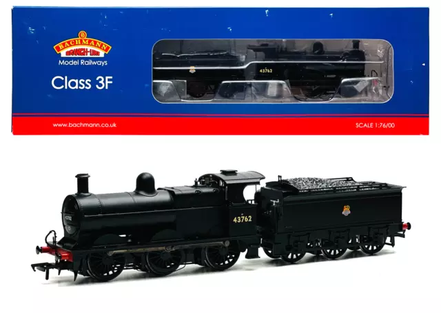 Bachmann 00 Gauge - 31-626 - Class 3F 43762 Br Black Early Emblem Locomotive