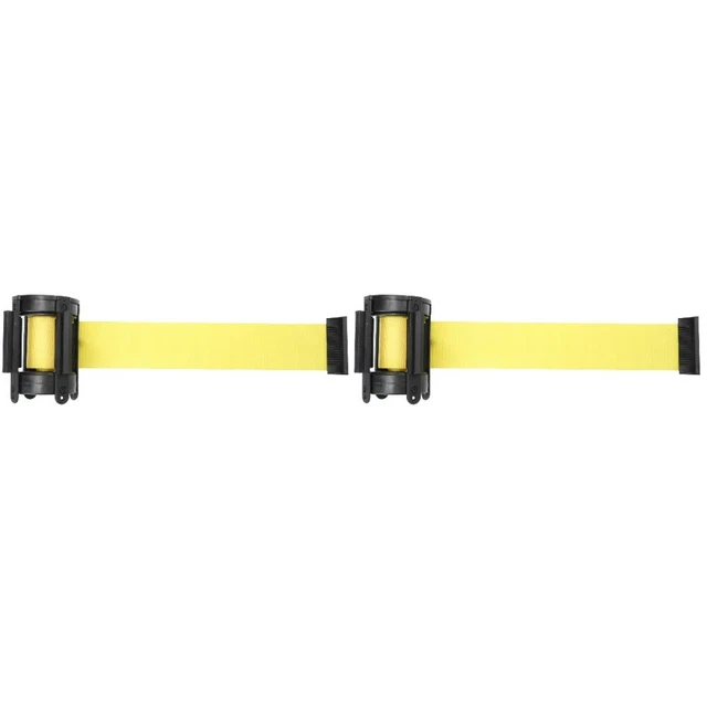 2x Do Not Cross Tape Stanchion Queue Rope Barrier Post Strap Safety Barrier Tape