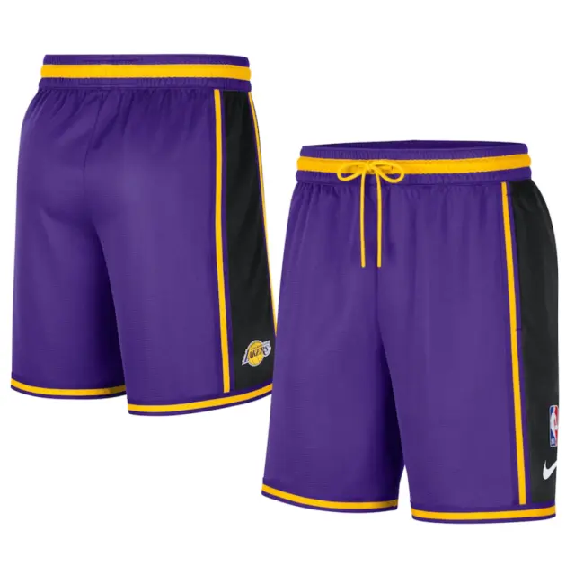 Pantaloncini Los Angeles Lakers (taglia 10-12y) NBA per bambini Nike pre-gioco - Nuovi