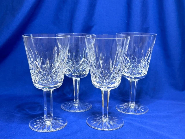 Waterford Crystal Lismore pattern set of 4 water goblets Waterford Crystal Lismore pattern set of 4 water goblets