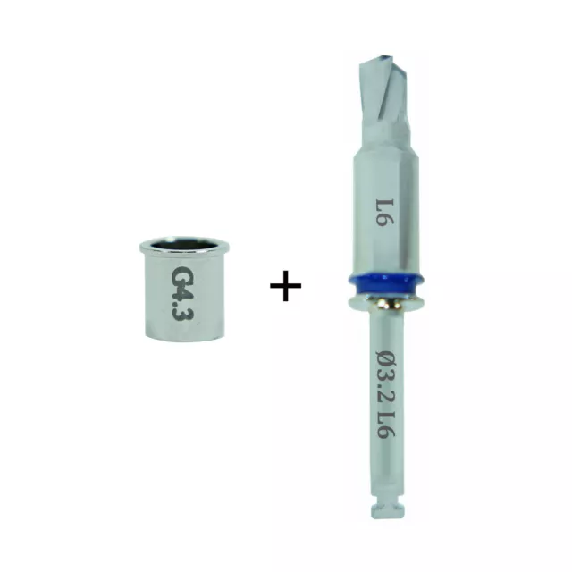 1x Dental Implant Stopper Drill & Surgical Sleeve External Irrigation Ø3.2mm