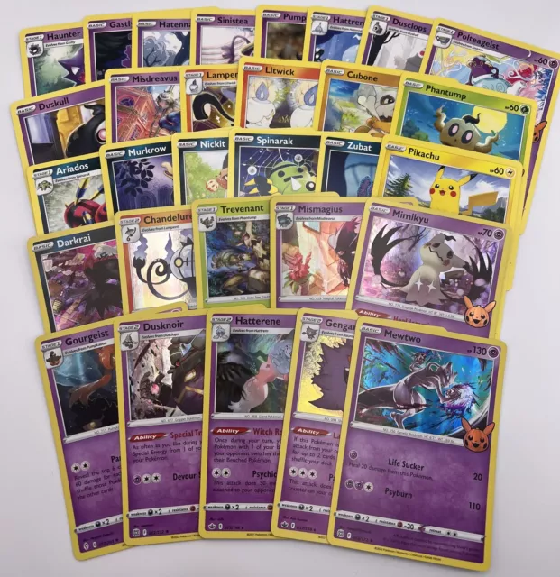 POKEMON TCG 2022 Halloween BOOster Bundle Trick or Trade FULL Card Set