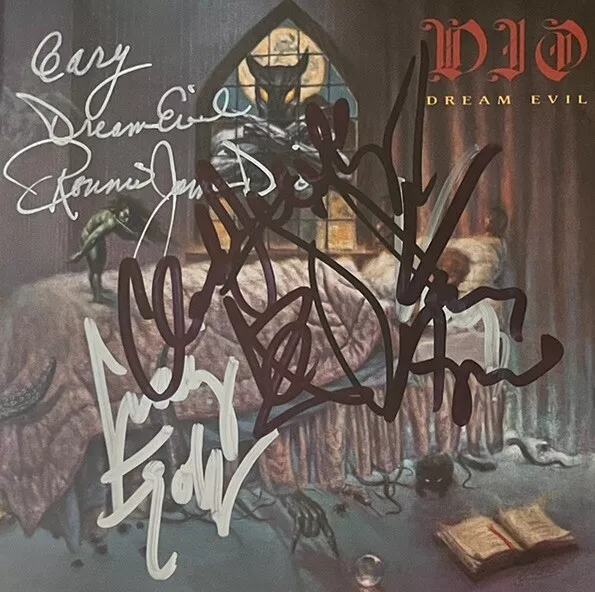 Dio - Dream Evil Signed Autographed Cd, Black Sabbath