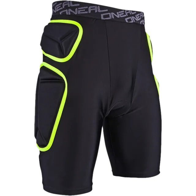 Oneal  Mx Gear Trail Lime Black Under Armour MTB Motocross Padded Shorts